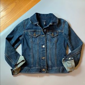 Banana Republic Denim Jacket Petite dark wash